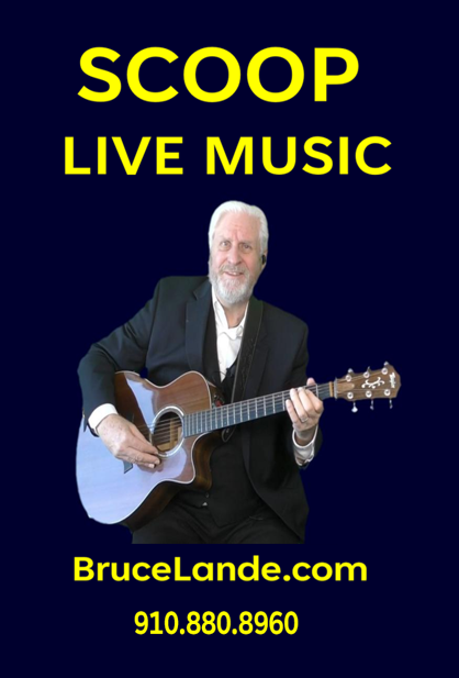 Bruce Lande - Scoop Live Music promo flyer